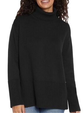 GAP Knit Turtleneck Sweater - Black - Medium